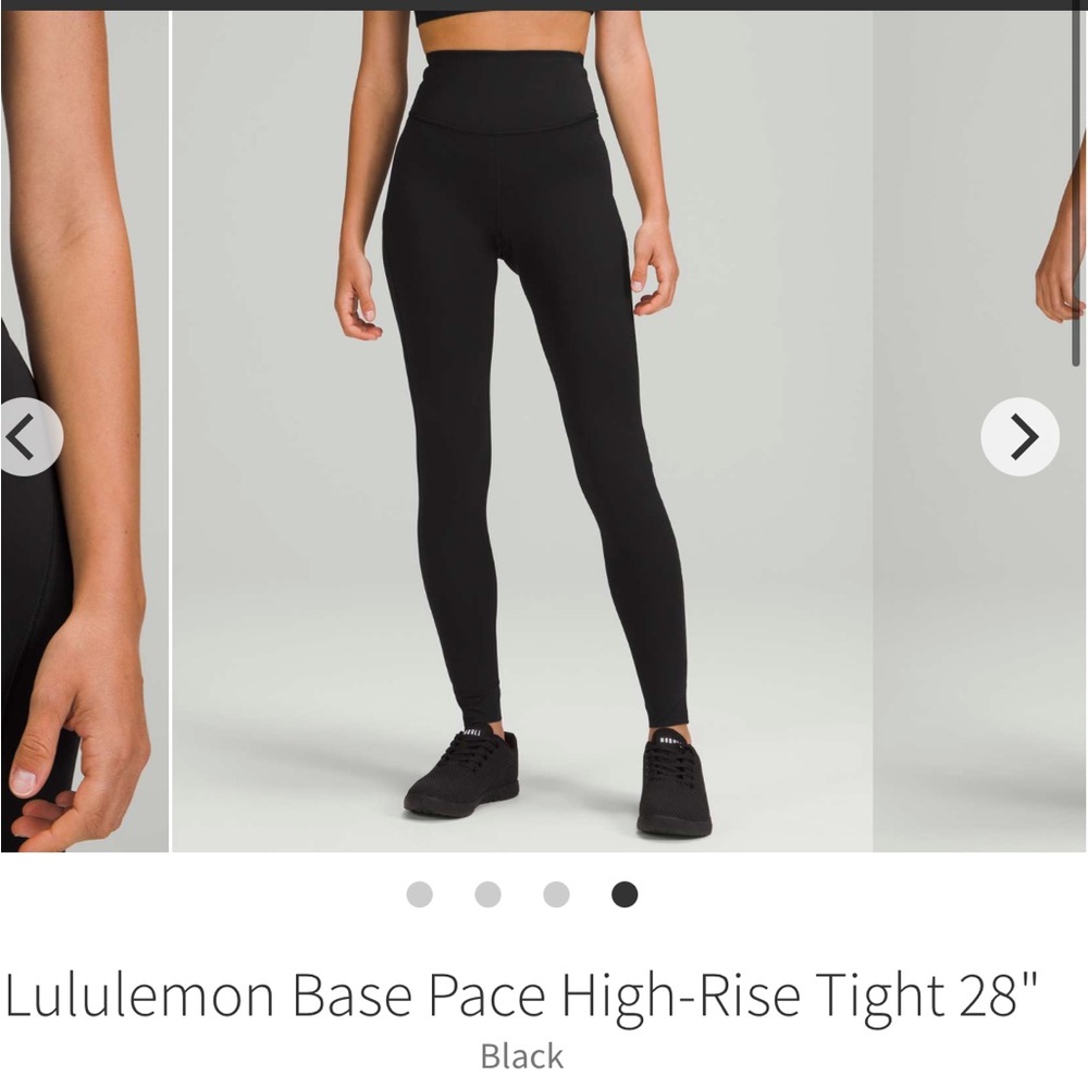 lululemon Black Base Pace High-Rise Leggings (8)